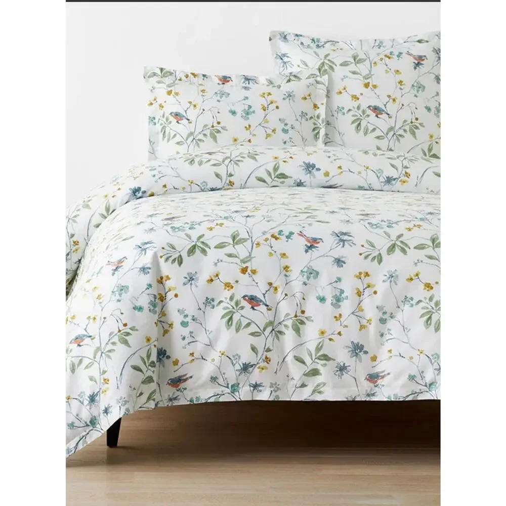 The company store- company cotton- Bird in Spring Classic Smooth Duvet T/TXL
